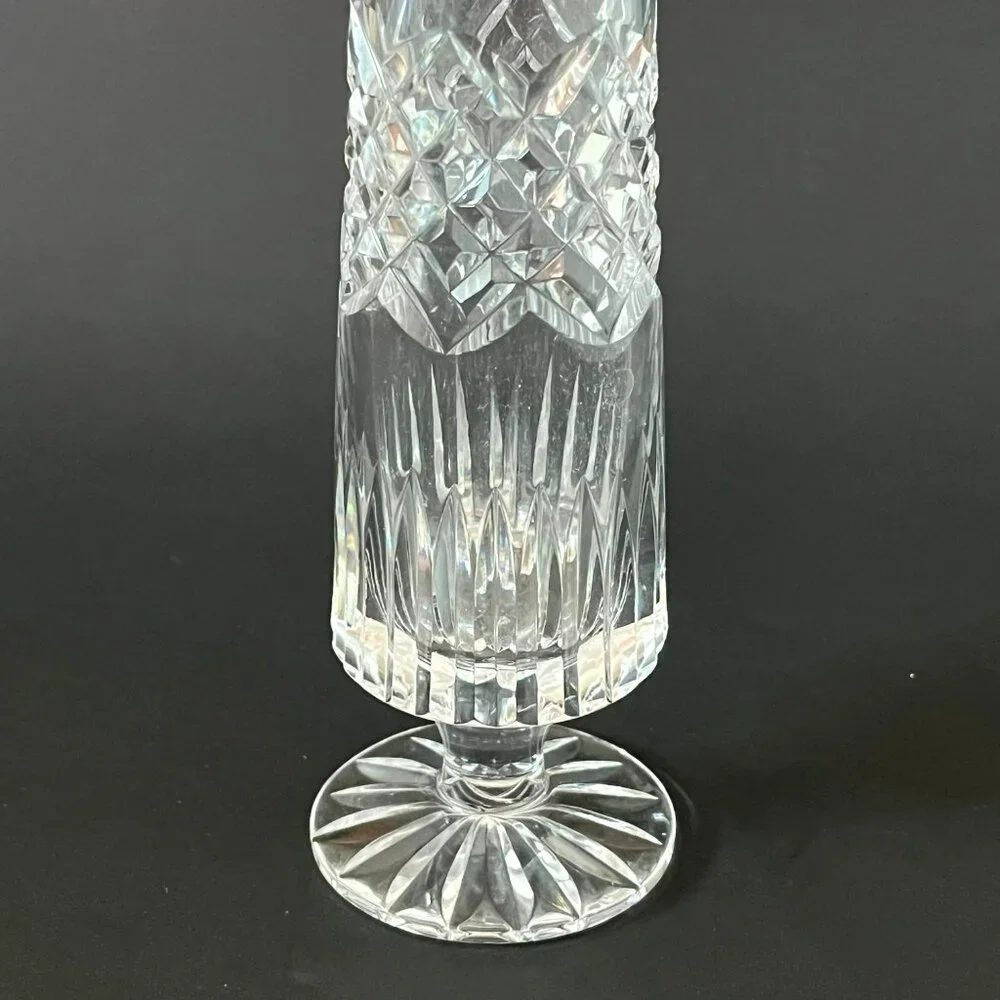Crystal Footed Bud Vase 6-7/8
